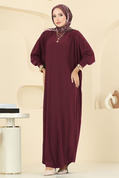 E.R.K. - Dress 5011ERK1158-MS Burgundy - 399635