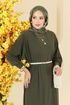 Dress 5011ERK1158-MS Khaki - Thumbnail