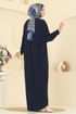 Dress 5011ERK1158-MS Navy Blue - Thumbnail
