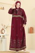 Dress 5013ERK1158-MS Burgundy - Thumbnail