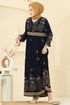 Dress 5013ERK1158-MS Navy Blue - Thumbnail