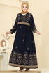 Dress 5013ERK1158-MS Navy Blue - Thumbnail