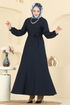 Dress 5015ERK1158-MS Dark Navy Blue - Thumbnail
