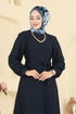 Dress 5015ERK1158-MS Dark Navy Blue - Thumbnail