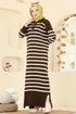 Dress 502OZN1046-MS Brown - Thumbnail