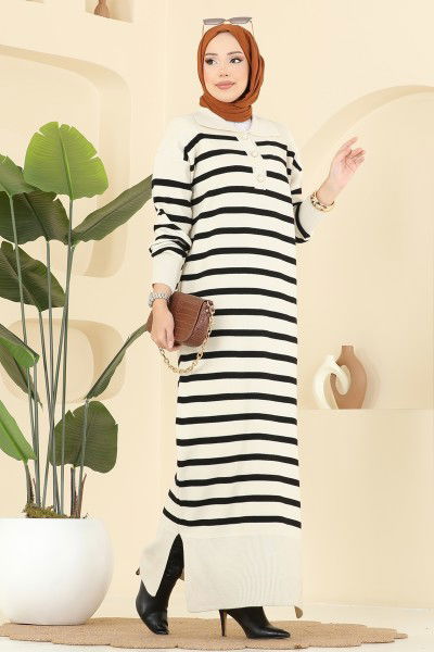 O.Z.N. - Dress 502OZN1046-MS Ecru