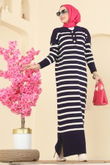 O.Z.N. - Dress 502OZN1046-MS Navy Blue