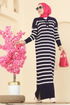 Dress 502OZN1046-MS Navy Blue - Thumbnail