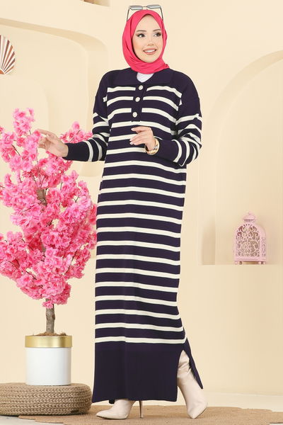 O.Z.N. - Dress 502OZN1046-MS Navy Blue - 405742