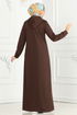 الفستان بني 5042UZ662-MS - Thumbnail