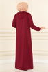Dress 5042UZ662-MS Burgundy - Thumbnail