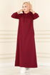Dress 5042UZ662-MS Burgundy - Thumbnail