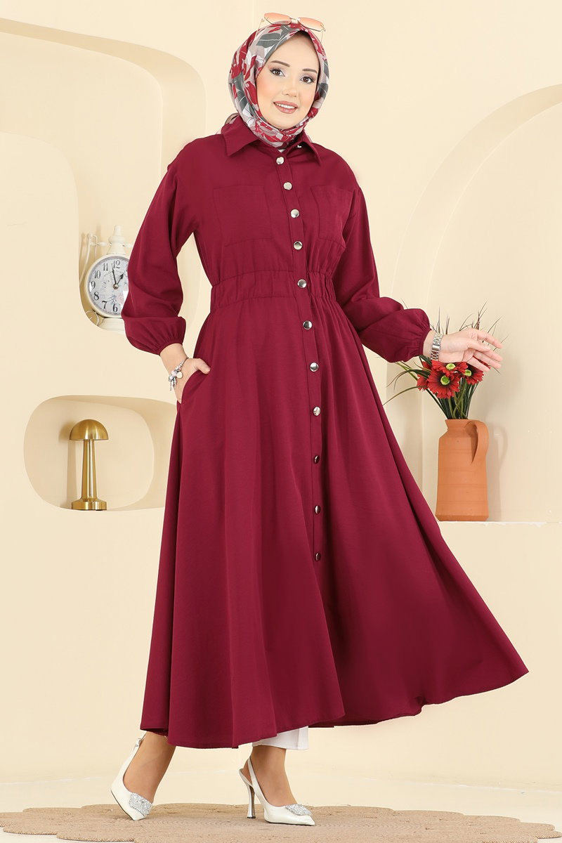 Dress 5071DNZ1187-MS Burgundy