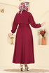 Dress 5071DNZ1187-MS Burgundy - Thumbnail