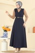 DRESS 5095ERK1158-MS Navy Blue - Thumbnail