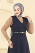 DRESS 5095ERK1158-MS Navy Blue - Thumbnail