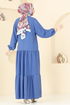 الفستان ازرق 5098UZ662-MS - Thumbnail