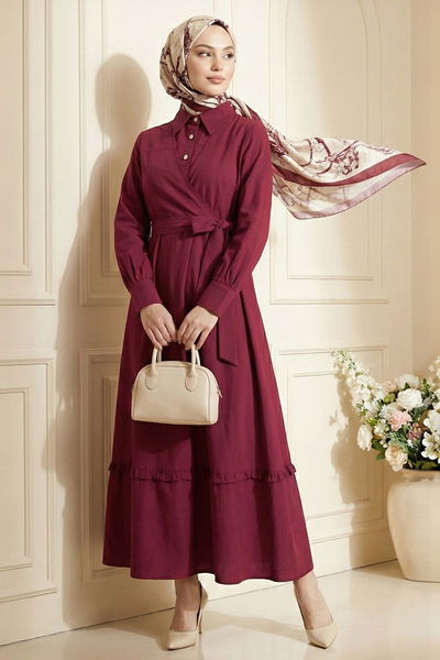 MRV D.N.Z. - Dress 5100DNZ1191-M Burgundy - 428233