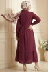Dress 5100DNZ1191-M Burgundy - Thumbnail