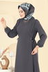 الفستان رمادي غامق 5110ERK1158-MS - Thumbnail