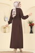 Dress 5110ERK1158-MS Light Brown - Thumbnail