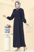 Dress 5110ERK1158-MS Navy Blue - Thumbnail