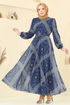 Dress 5150AL357-MS Navy Blue - Thumbnail