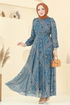 Dress 5150AL357-MS Petroleum - Thumbnail