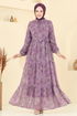 Dress 5205AL357-MS Dark Lilac - Thumbnail
