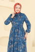 Dress 5205AL357-MS Indigo - Thumbnail