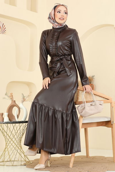 A.L. - Dress 5285AL357-MS Brown - 402948