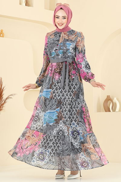 A.L. - Dress 5297AL357-MS Anthracite - 365835