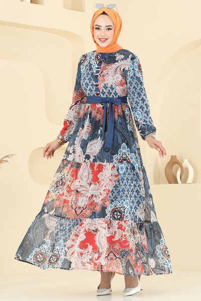 A.L. - Dress 5297AL357-MS Navy Blue - 365881