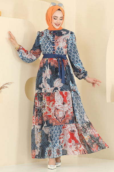 A.L. - Dress 5297AL357-MS Navy Blue - 365882