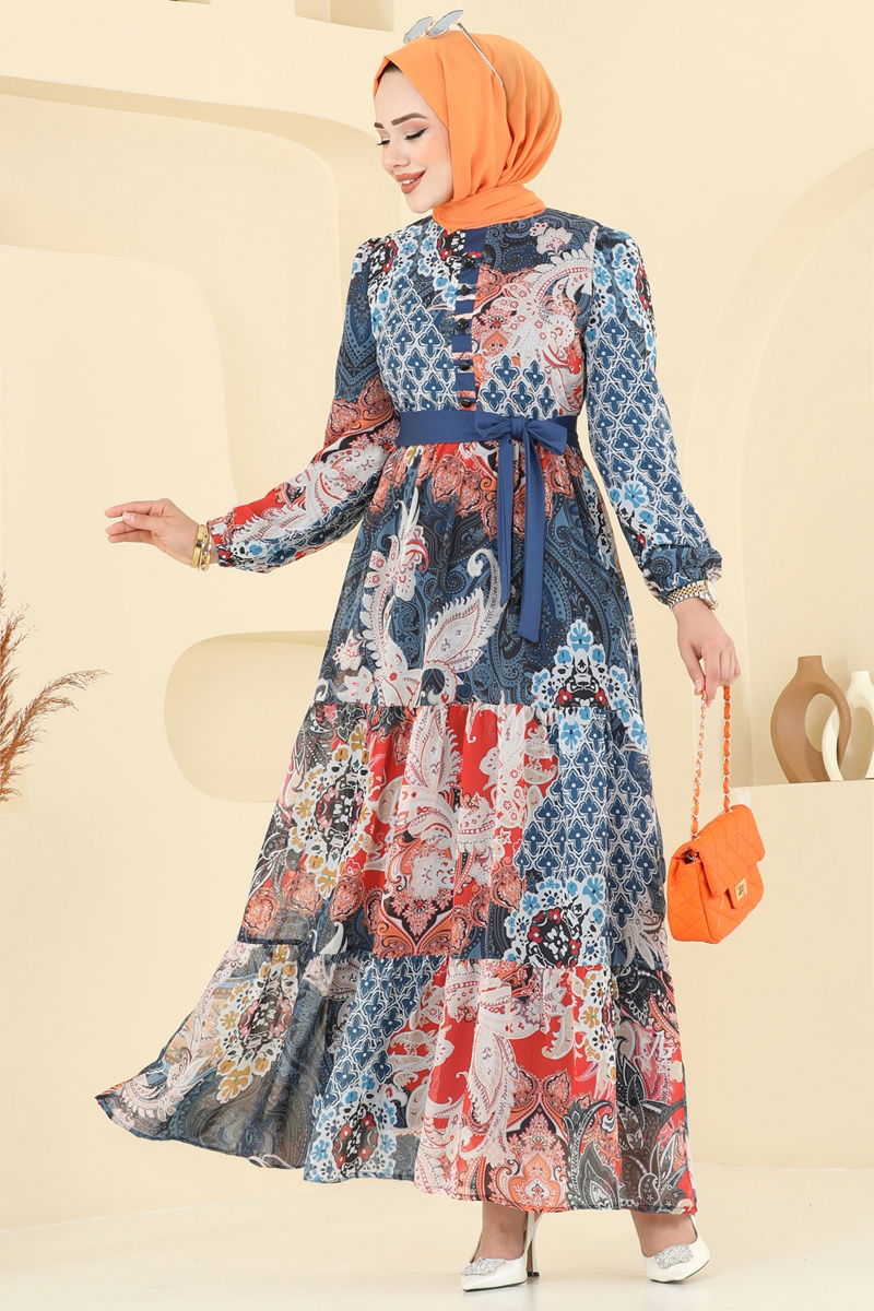 الفستان كحلي 5297AL357-MS