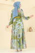 Dress 5297AL357-MS Oil Green - Thumbnail