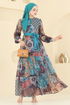 Dress 5297AL357-MS Petroleum - Thumbnail