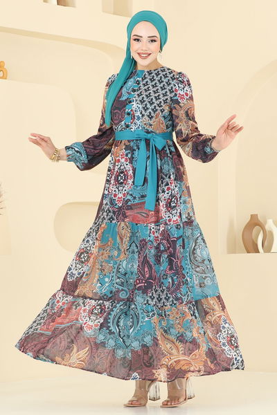 A.L. - Dress 5297AL357-MS Petroleum - 365849