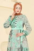 Dress 5297AL357-MS Water Green - Thumbnail