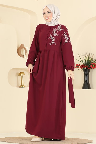 A.S.N. - Dress 550ASN888-MS Burgundy - 425612