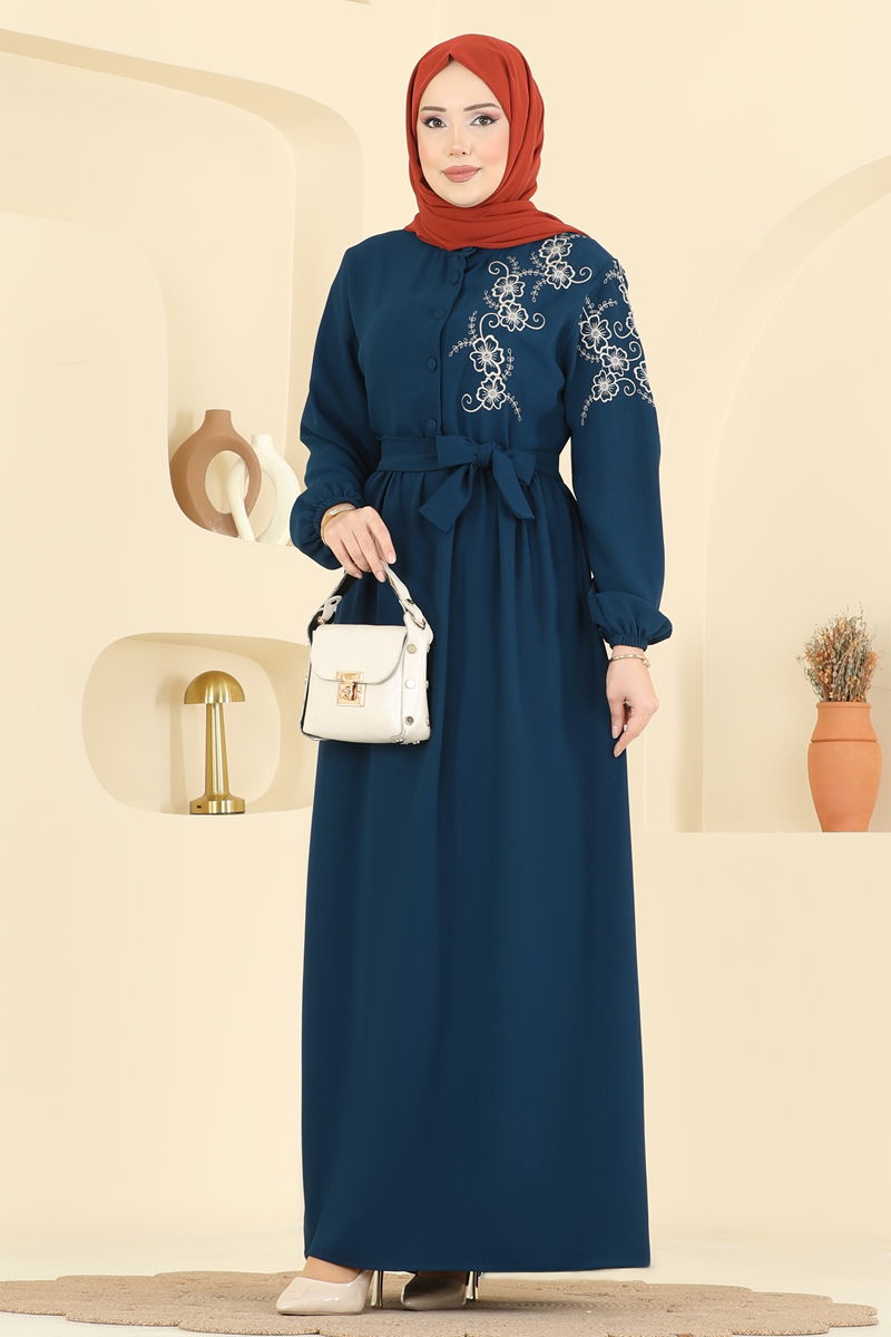 الفستان بترولي 550ASN888-MS