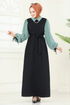Dress 555S324-MS Black&Mint - Thumbnail