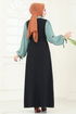 Dress 555S324-MS Black&Mint - Thumbnail