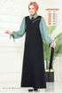 Dress 555S324-MS Black&Mint - Thumbnail