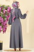 الفستان رمادي غامق 5565EDF311-MS - Thumbnail