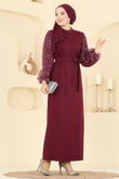E.D.F. - Dress 5726EDF311-MS Burgundy