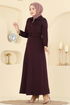 Dress 5727EDF311-MS Burgundy - Thumbnail