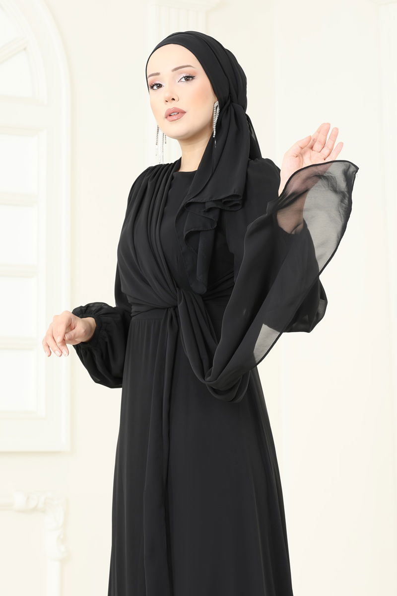 الفستان أسود 5728EDF311-MS