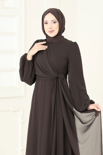 E.D.F. - الفستان بني 5728EDF311-MS