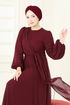 Dress 5728EDF311-MS Burgundy - Thumbnail